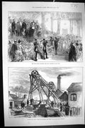 Old 1875 Lord Mayor Alexandra Palace Bunker'S-Hill Mine Staffordshire Victorian