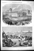 Old 1861 Strike Blackburn Operatives Market Floods Holland Dyke Bomme Victorian