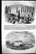 Old 1856 Turkish Burial Gournd Scutari Armenian Cemetery Constantinop Victorian