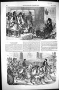 Old 1849 Mountaineers Heads Montenegrins Pacha Bey Pristina Marching Victorian