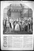 Old 1849 Robing Majesty Queen Victoria Lobby House Lords London Parli Victorian