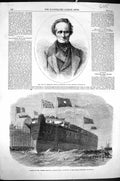 Old 1864 Mocquard Private Secretary Emperor Napoleon Ship Frigate Sul Victorian