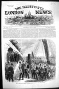 Old Antique Print 1867 Sultan Turkey Imperial Majesty Landing Ship Dover 19th
