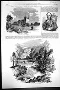 Old 1868 Canada Red River Boniface Cathedral Hind Little Dog River Ka 19th