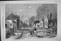 Antique Print 1864 War Denmark Bombardement Town Sonderburg Buildings Ruins