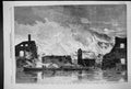Old 1857 Fire Camden Town London Goods Station North-Western Railway Victorian