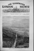 Old 1872 Boundary Line Between British Columbia United States America Victorian