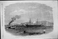 Old 1869 French Austrian Imperial Yachts Ships Entering Red Sea Suez Victorian