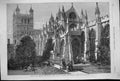 Old 1861 British Archaeological Association Exeter Cathedral Architec Victorian