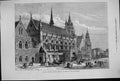 Antique Old Print 1874 Guildhall Plymouth Prince Wales England Architecture