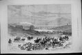 Antique Old Print 1875 Fox Hunting Campagna Roman Hunt Horses Hounds Sport 19th