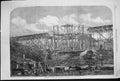 Original Old Antique Print 1861 Progress Great Exhibition Building Engineering
