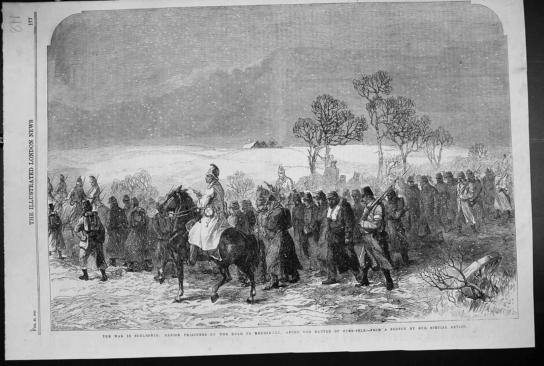 Old 1864 War Schleswig Danish Prisoners Rendsburg Battle Over-Selk So Victorian