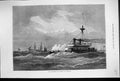Original Old Antique Print 1873 Ship H.M.S. Devastation Valorous Portland 19th