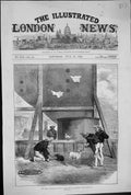 Old 1872 Animals Goat Rabbit Chicken Turret Ship H.M.S. Glatton Sailo Victorian