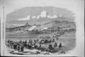 Antique Old Print 1859 French Troops Crossing Mincio River Siers War Horses