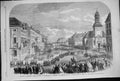 Old Print 1864 War Denmark Public Funeral Copenhagen Officers Siers Dupp 19th