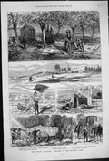 Old 1872 Autumn Campaign Engineers Pump Mess Kitchen Flag Telegraph D Victorian