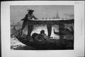 Old Antique Print 1879 Honeymoon Venice Romance Italy Gondolas Fine Art 19th
