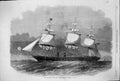 Antique Old Print 1861 War Ship Her Majesty Iron-Clad Steam Frigate Warrior