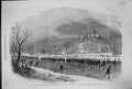 Old 1861 Lincolnshire Rifle Volunteers Marching River Witham Ice Skat Victorian