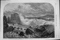 Old Print 1861 Storm Kingstown Bay Dublin Loss Captain Boyd Ship Fine Art 19th