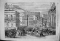 Old 1860 Victor Emmanuel Entry Naples Scene Piazza Reale Toledo Proce Victorian