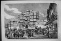Antique Print 1857 Indore Chowk Square Palace Rajah Street Scene Carpenter 19th