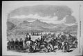 Old Print 1857 Scene Execution Mutinous Sepoys Parade Peshawur Horses Si 19th