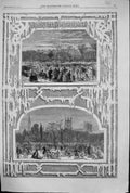 Original Old Antique Print 1861 Weather Parks St. James Regent'S London England