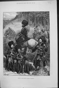 Antique Print 1873 Natives Caucasus Mingrelia Siers Horse Weapons Fine Art 19th