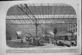Old Antique Print 1861 Victoria Railway Station Pimlico Train Transport 19th