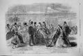 Antique Print 1861 Volunteer Sham Fight Brighton Parade Easter Monday Siers