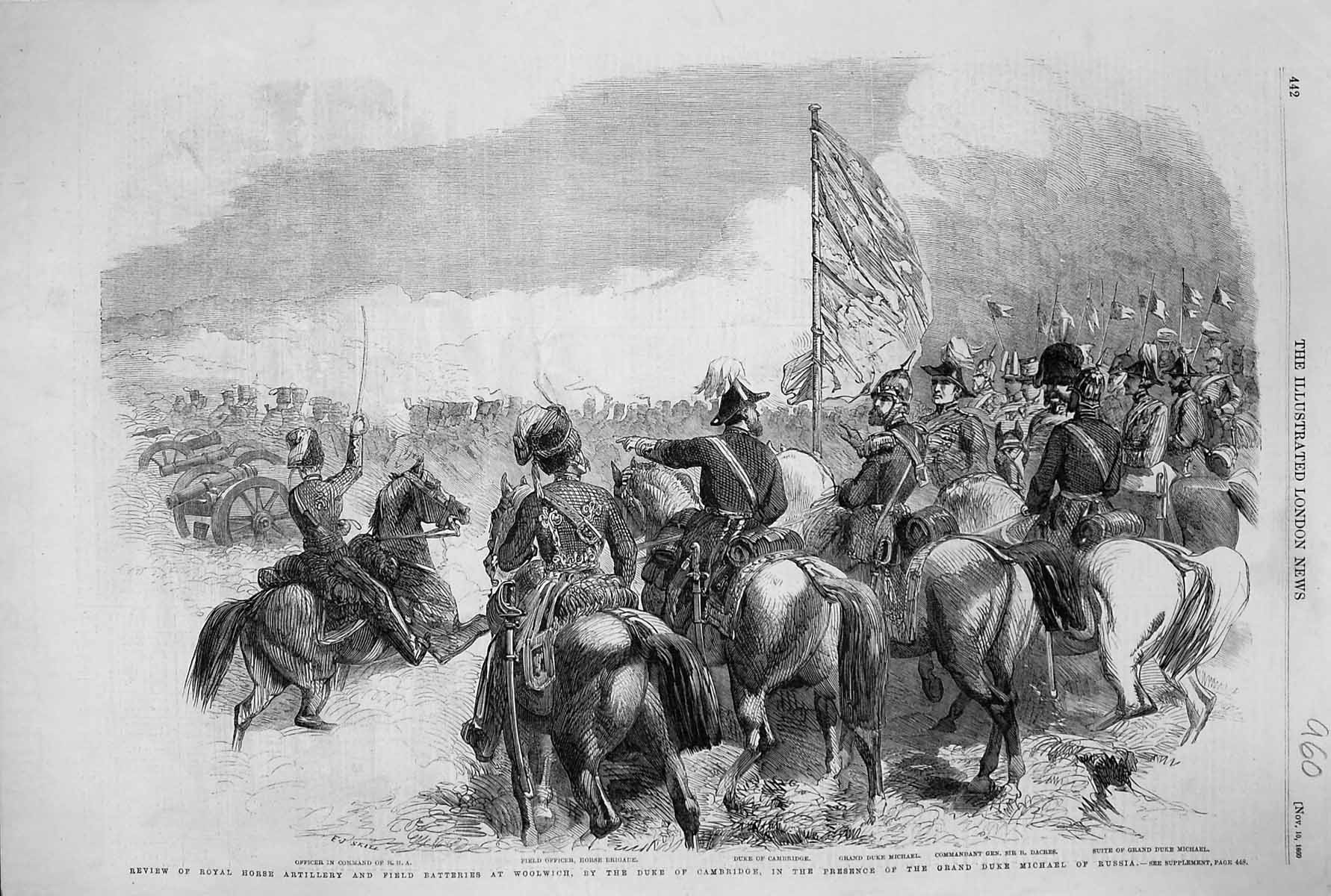 Old 1860 Royal Horse Artillery Batteries Woolwich Duke Cambridge Dacr Victorian
