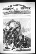 Original Old Antique Print 1873 Scene Spain Carlist Ambuscade Weapons Mountains