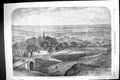 Original Old Antique Print 1867 View Leadenham Lincoln Honington Railway Train