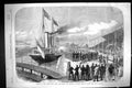 Old 1869 Scene Opening Albert Dock Hull Prince Princess Wales Vivid S Victorian