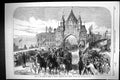 Old 1869 Visit Prince Wales Chester Scene Departure City Road Process Victorian