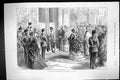 Antique Old Print 1873 Scene Prince Wales Opening New Townhall Bolton England