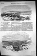 Antique Print 1854 War Battle Inkerman Allied Troops Siers Vale Mountains 19th