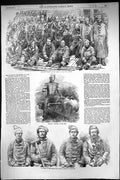 Old Print 1855 War Siers Injured Garden Fort Pit Chatham Hospital Brompt 19th