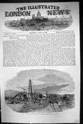 Antique Old Print 1855 Railway Balaclava Stationary Engine Camp General Verey