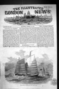Old Antique Print 1857 Chinese Merchant Ships Lorchas Canton River China 19th