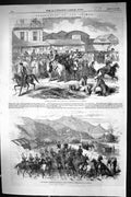 Antique Print 1856 Evacuation Crimea Bazaar Kadikoi Balaclava Russian Siers