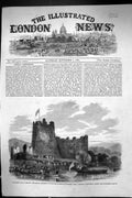 Original Old Antique Print 1861 Queen Ireland Ross Castle Lakes Killarney Boats