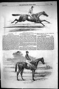 Old 1856 Ellington Horse Racing Winner Derby Mincepie Oaks Earl Howth Victorian