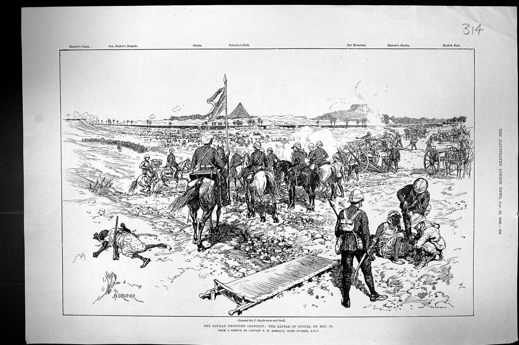 Old 1886 Soudan Frontier Ginnis War Stephenson Butler Zereba Kosheh F Victorian
