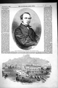 Old 1855 Governor General India Viscount Canning Street Scene Calcutt Victorian