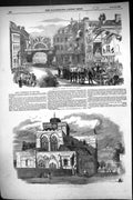Old 1855 Reception Viscount Palmerston Romsey Abbey Church Architectu Victorian