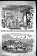 Antique Print 1854 Volcano Steam-Sloop Floating Factory Baltic French Siers